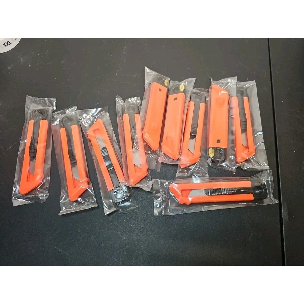 10 Pack Utility Knife Box Cutters Retractable Lightweight Office Craft